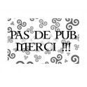 Pas de Pub Merci Bretagne triskele autocollant adhésif sticker logo 12
