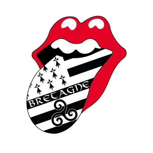 Rolling Stones Bretagne autocollant adhésif sticker logo 434