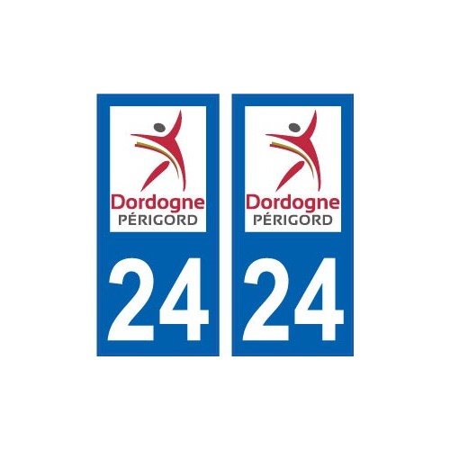 24 Dordogne Périgord logo autocollant plaque immatriculation auto sticker