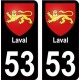 64 Pau sticker plate registration city