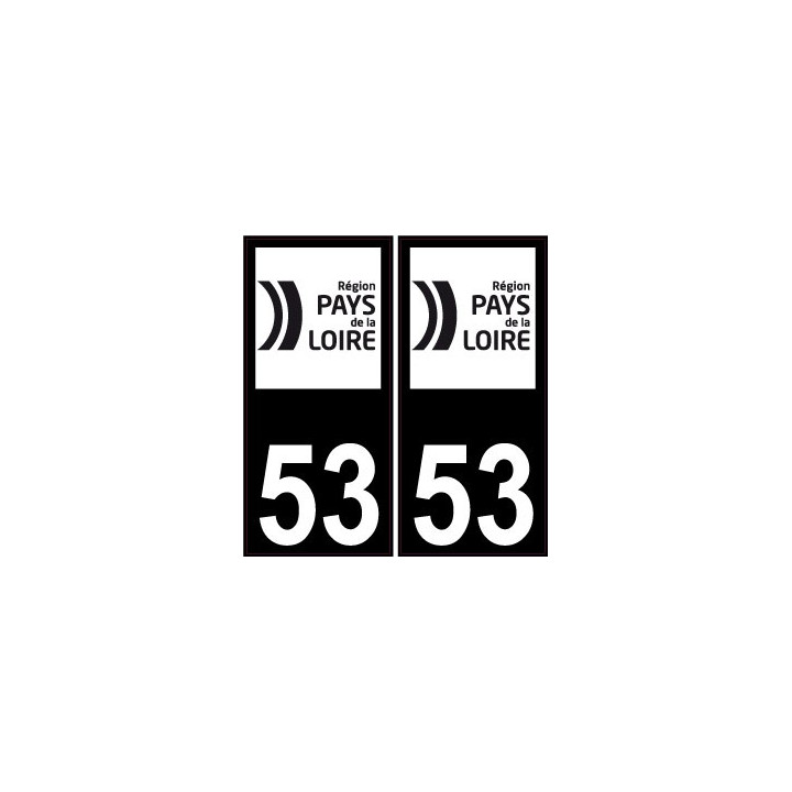 64 Pau logo sticker plate registration city