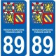 64 Pau sticker plate registration city