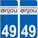 64 Pau logo adesivo piastra di registrazione city