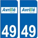 64 Pau logotipo de la etiqueta engomada de la placa de registro de la ciudad