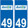 64 Pau logo adesivo piastra di registrazione city