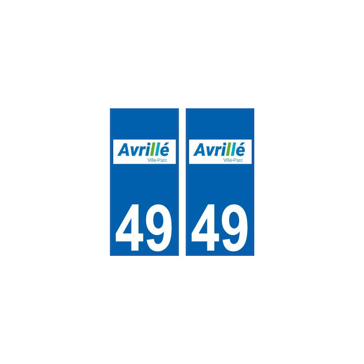 64 Pau logo sticker plate registration city