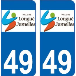 64 Pau logotipo de la etiqueta engomada de la placa de registro de la ciudad