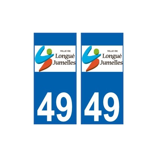64 Pau logo sticker plate registration city