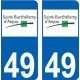 49 Saint Barthélémy d'Anjou logo autocollant plaque immatriculation auto sticker