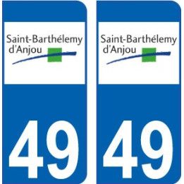49 Saint Barthélémy d'Anjou logo autocollant plaque immatriculation auto sticker