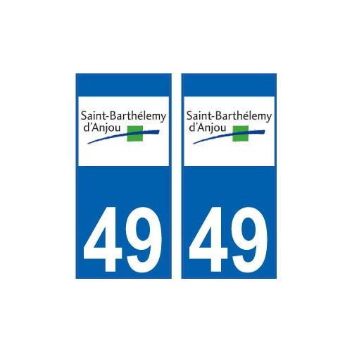 64 Pau logo sticker plate registration city