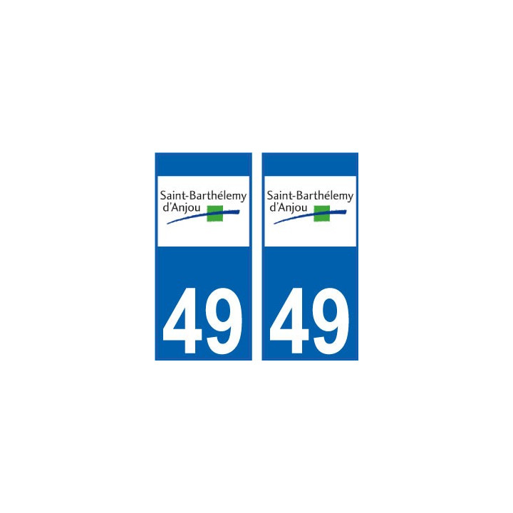 64 Pau logo sticker plate registration city