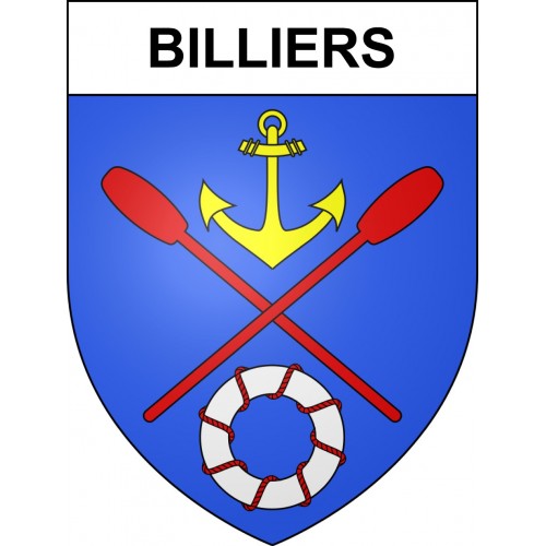 Stickers coat of arms Billiers adhesive sticker