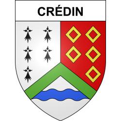 Crédin 56 ville sticker blason écusson autocollant adhésif