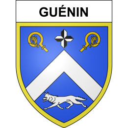 Guénin Sticker wappen, gelsenkirchen, augsburg, klebender aufkleber