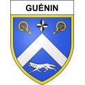 Pegatinas escudo de armas de Guénin adhesivo de la etiqueta engomada