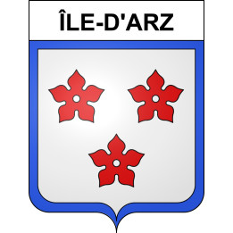 Île-d'Arz Sticker wappen, gelsenkirchen, augsburg, klebender aufkleber