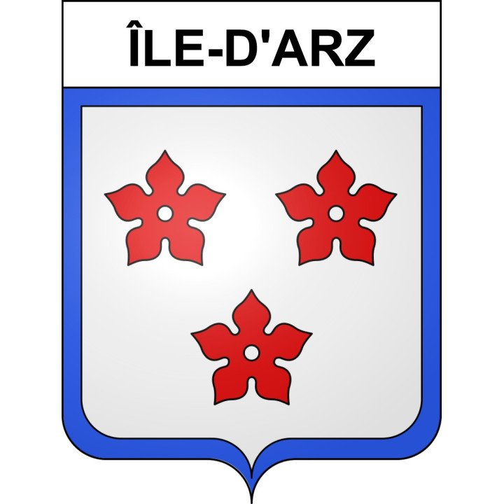Île-d'Arz 56 ville sticker blason écusson autocollant adhésif