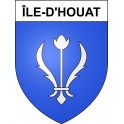 Île-d'Houat 56 ville sticker blason écusson autocollant adhésif