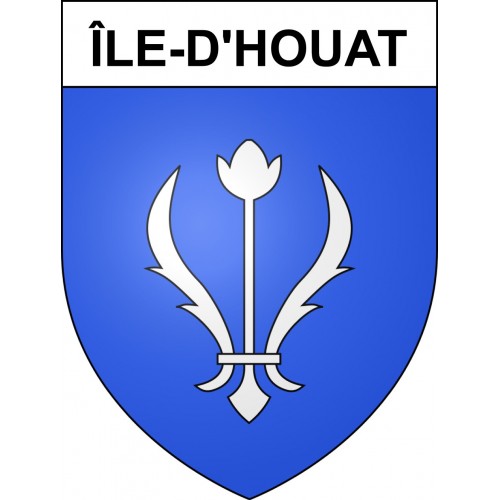 Stickers coat of arms Île-d'Houat adhesive sticker