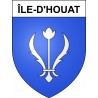 Île-d'Houat 56 ville sticker blason écusson autocollant adhésif