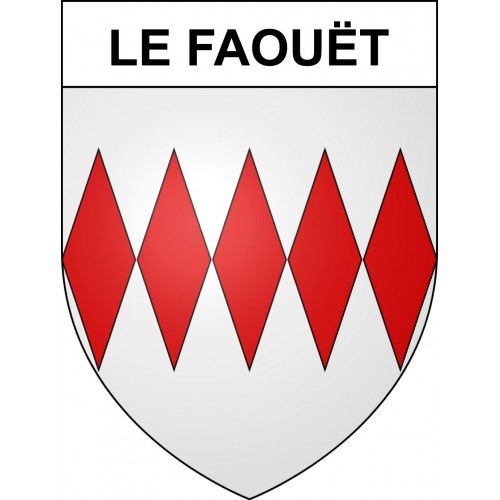 Le Faouët Sticker wappen, gelsenkirchen, augsburg, klebender aufkleber