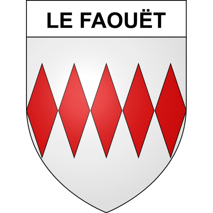 Stickers coat of arms Le Faouët adhesive sticker
