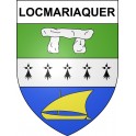 Pegatinas escudo de armas de Locmariaquer adhesivo de la etiqueta engomada