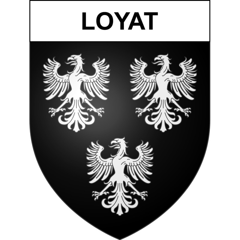 Pegatinas escudo de armas de Loyat adhesivo de la etiqueta engomada