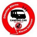 Alarme camping car autocollant adhésif sticker Modèle 382