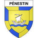 Pénestin Sticker wappen, gelsenkirchen, augsburg, klebender aufkleber