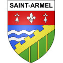Saint-Armel Sticker wappen, gelsenkirchen, augsburg, klebender aufkleber