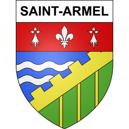 Stickers coat of arms Saint-Armel adhesive sticker