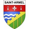 Saint-Armel 56 ville sticker blason écusson autocollant adhésif