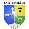 Sainte-Hélène Sticker wappen, gelsenkirchen, augsburg, klebender aufkleber