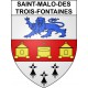 Adesivi stemma Saint-Malo-des-Trois-Fontaines adesivo