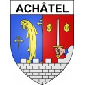 Achâtel Sticker wappen, gelsenkirchen, augsburg, klebender aufkleber