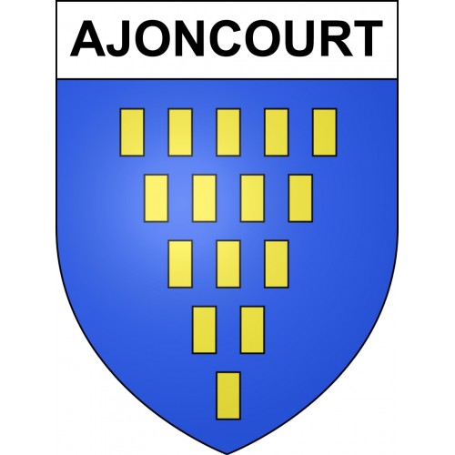 Stickers coat of arms Ajoncourt adhesive sticker