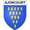 Ajoncourt Sticker wappen, gelsenkirchen, augsburg, klebender aufkleber