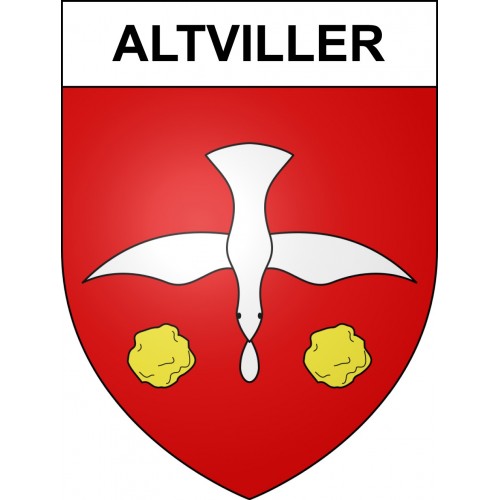 Altviller 57 ville sticker blason écusson autocollant adhésif