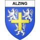 Pegatinas escudo de armas de Alzing adhesivo de la etiqueta engomada