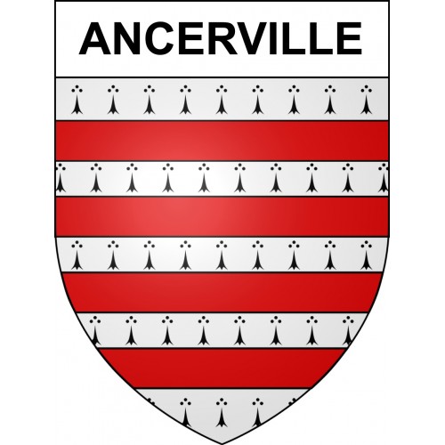 Ancerville Sticker wappen, gelsenkirchen, augsburg, klebender aufkleber