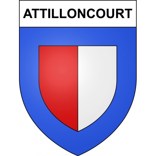 Stickers coat of arms Attilloncourt adhesive sticker