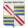 Pegatinas escudo de armas de Basse-Rentgen adhesivo de la etiqueta engomada
