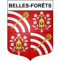 Belles-Forêts 57 ville sticker blason écusson autocollant adhésif