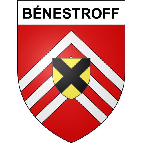 Stickers coat of arms Bénestroff adhesive sticker