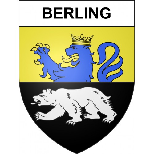 Berling Sticker wappen, gelsenkirchen, augsburg, klebender aufkleber