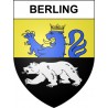Berling Sticker wappen, gelsenkirchen, augsburg, klebender aufkleber
