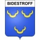 Bidestroff 57 ville sticker blason écusson autocollant adhésif