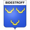 Bidestroff Sticker wappen, gelsenkirchen, augsburg, klebender aufkleber